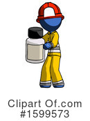 Blue Design Mascot Clipart #1599573 by Leo Blanchette