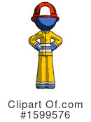 Blue Design Mascot Clipart #1599576 by Leo Blanchette