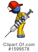 Blue Design Mascot Clipart #1599578 by Leo Blanchette