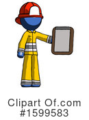Blue Design Mascot Clipart #1599583 by Leo Blanchette