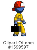 Blue Design Mascot Clipart #1599597 by Leo Blanchette