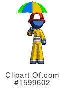 Blue Design Mascot Clipart #1599602 by Leo Blanchette