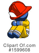 Blue Design Mascot Clipart #1599608 by Leo Blanchette