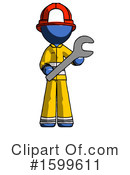 Blue Design Mascot Clipart #1599611 by Leo Blanchette