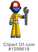 Blue Design Mascot Clipart #1599619 by Leo Blanchette