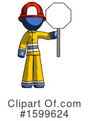 Blue Design Mascot Clipart #1599624 by Leo Blanchette