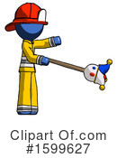 Blue Design Mascot Clipart #1599627 by Leo Blanchette