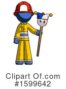 Blue Design Mascot Clipart #1599642 by Leo Blanchette