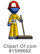 Blue Design Mascot Clipart #1599662 by Leo Blanchette