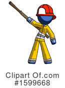 Blue Design Mascot Clipart #1599668 by Leo Blanchette