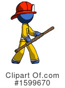Blue Design Mascot Clipart #1599670 by Leo Blanchette