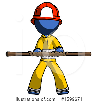 Royalty-Free (RF) Blue Design Mascot Clipart Illustration by Leo Blanchette - Stock Sample #1599671