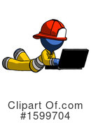 Blue Design Mascot Clipart #1599704 by Leo Blanchette