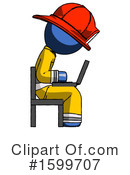 Blue Design Mascot Clipart #1599707 by Leo Blanchette