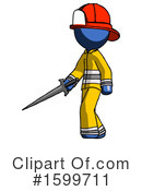 Blue Design Mascot Clipart #1599711 by Leo Blanchette