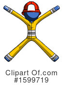 Blue Design Mascot Clipart #1599719 by Leo Blanchette