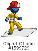 Blue Design Mascot Clipart #1599729 by Leo Blanchette