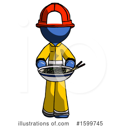 Royalty-Free (RF) Blue Design Mascot Clipart Illustration by Leo Blanchette - Stock Sample #1599745
