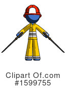 Blue Design Mascot Clipart #1599755 by Leo Blanchette