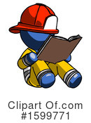 Blue Design Mascot Clipart #1599771 by Leo Blanchette