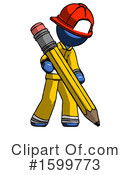 Blue Design Mascot Clipart #1599773 by Leo Blanchette