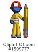 Blue Design Mascot Clipart #1599777 by Leo Blanchette