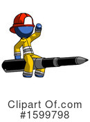 Blue Design Mascot Clipart #1599798 by Leo Blanchette