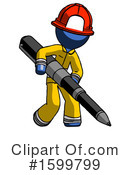 Blue Design Mascot Clipart #1599799 by Leo Blanchette