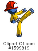 Blue Design Mascot Clipart #1599819 by Leo Blanchette