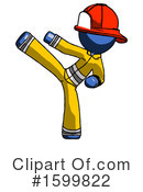 Blue Design Mascot Clipart #1599822 by Leo Blanchette