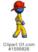 Blue Design Mascot Clipart #1599826 by Leo Blanchette