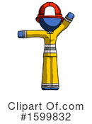 Blue Design Mascot Clipart #1599832 by Leo Blanchette