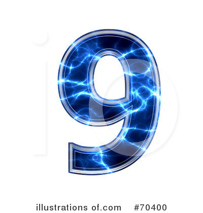 Royalty-Free (RF) Blue Electric Symbol Clipart Illustration by chrisroll - Stock Sample #70400