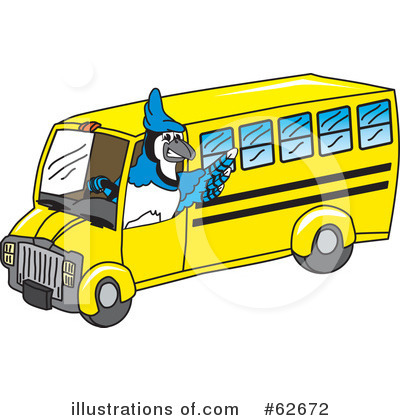 Royalty-Free (RF) Blue Jay Mascot Clipart Illustration by Mascot Junction - Stock Sample #62672