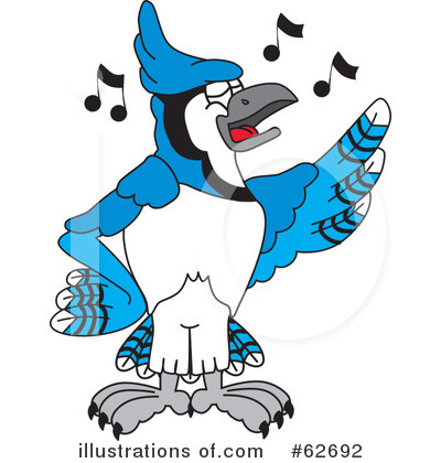 Blue Jay Mascot Clipart #62692 by Toons4Biz