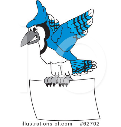 Blue Jay Mascot Clipart #62702 by Toons4Biz