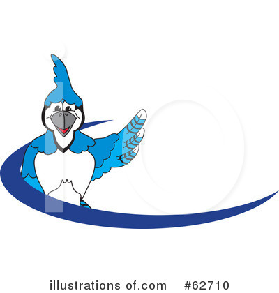 Blue Jay Mascot Clipart #62710 by Toons4Biz