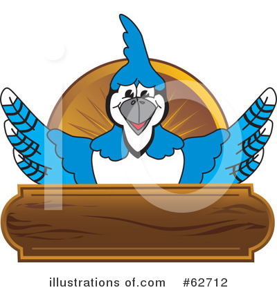 Blue Jay Mascot Clipart #62712 by Toons4Biz