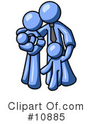 Blue Man Clipart #10885 by Leo Blanchette