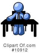 Blue Man Clipart #10912 by Leo Blanchette