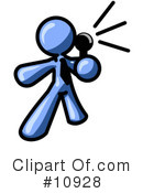 Blue Man Clipart #10928 by Leo Blanchette
