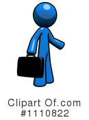 Blue Man Clipart #1110822 by Leo Blanchette