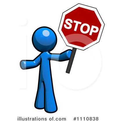 Stop Sign Clipart #1110838 by Leo Blanchette