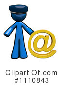 Blue Man Clipart #1110843 by Leo Blanchette
