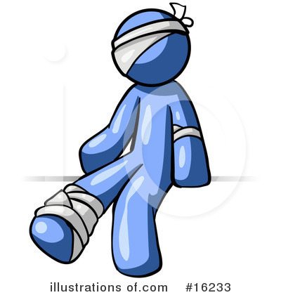 Injured Clipart #16233 by Leo Blanchette