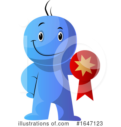 Royalty-Free (RF) Blue Man Clipart Illustration by Morphart Creations - Stock Sample #1647123
