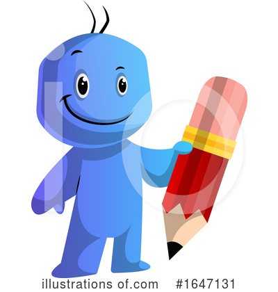 Royalty-Free (RF) Blue Man Clipart Illustration by Morphart Creations - Stock Sample #1647131
