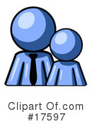 Blue Man Clipart #17597 by Leo Blanchette