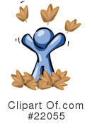 Blue Man Clipart #22055 by Leo Blanchette