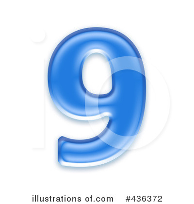 Royalty-Free (RF) Blue Number Clipart Illustration by chrisroll - Stock Sample #436372